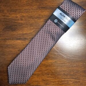 Alfatech Men's Burgundy Patterned Tie
